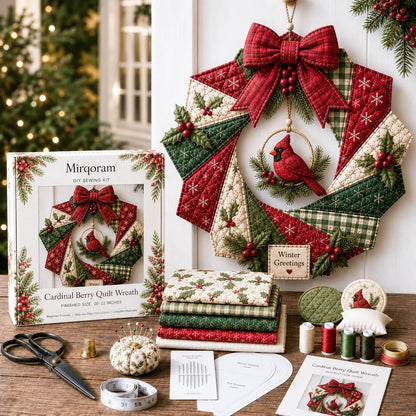 🔥LAST DAY 50% OFF - 🎄Christmas Fabric Wreath DIY Kit – A Keepsake You’ll Hang with Pride Year After Year💫