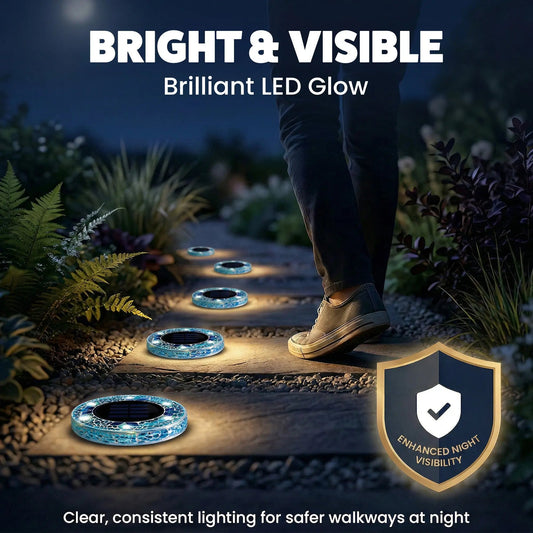 ✨ EDITORS' PICK: 50% OFF丨🌙 Solar Mosaic Disk Garden Lights
