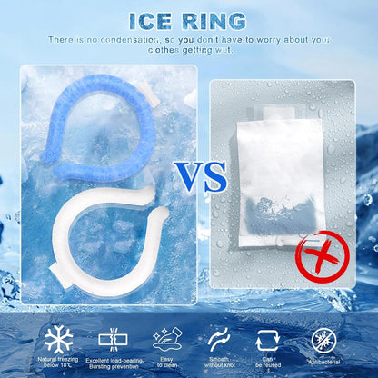 🔥LAST DAY 50% OFF - 🧊Reusable Cooling Neck Ring – Long-Lasting Sweat-Free Relief❄️