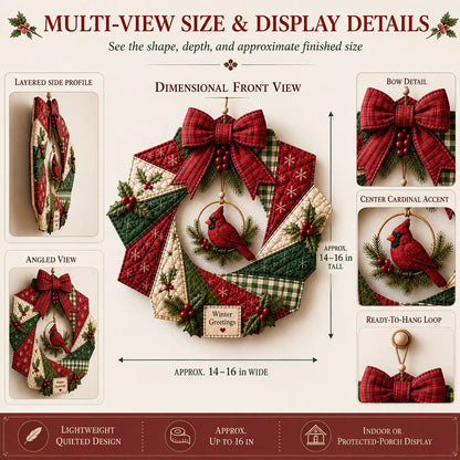 🔥LAST DAY 50% OFF - 🎄Christmas Fabric Wreath DIY Kit – A Keepsake You’ll Hang with Pride Year After Year💫