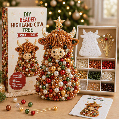 🐾 Animal-Themed Beaded Christmas Tree DIY Kit