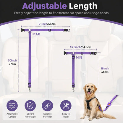 💖BUY 1 GET 1 FREE 🎁2-in-1 Dog Car Seat Belt & Walking Leash