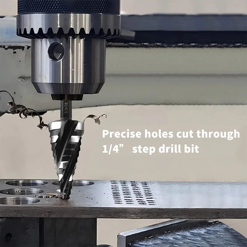 5-Piece HSS Step Drill Bit Set for Metal