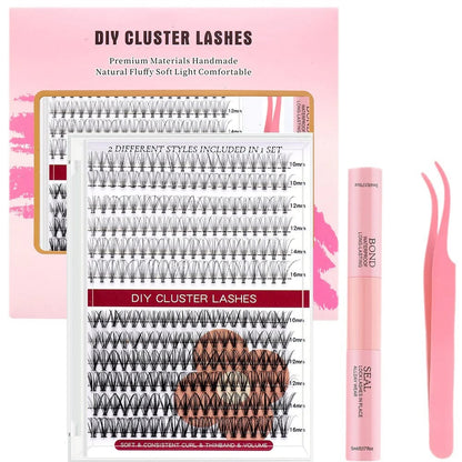 Black Mink DIY Eyelash Extension and Under Bottom Eyelashes Professional Makeup