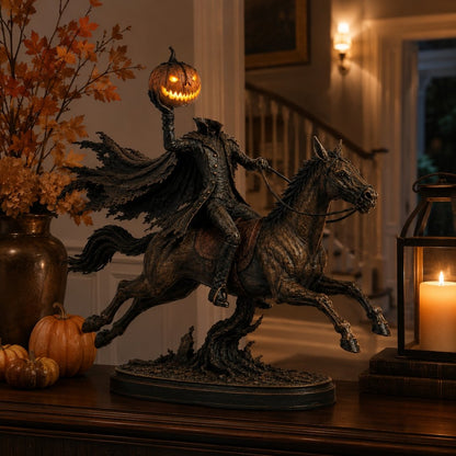 🎃🏇Midnight Chase Headless Horseman Statue | Awaken the Legend of the Hollow(✨Same as the video)