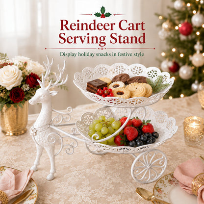 Christmas Tree Two-Tier Serving Stand