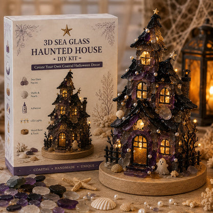 🔥😍 Last Day 49% OFF – 🎃 Beginner-Friendly DIY Lighted Sea Glass Halloween Character Kit Collection | Complete Kit with Sea Glass Pieces, LED Lights & Step-by-Step Guide Included 💕