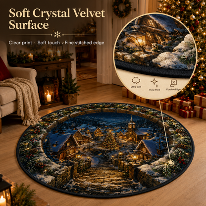 🎄 Christmas 3D Illusion Rug – Portal Floor Decor