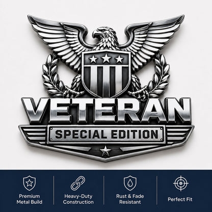 Veteran Special Edition Premium Metal Car Emblem
