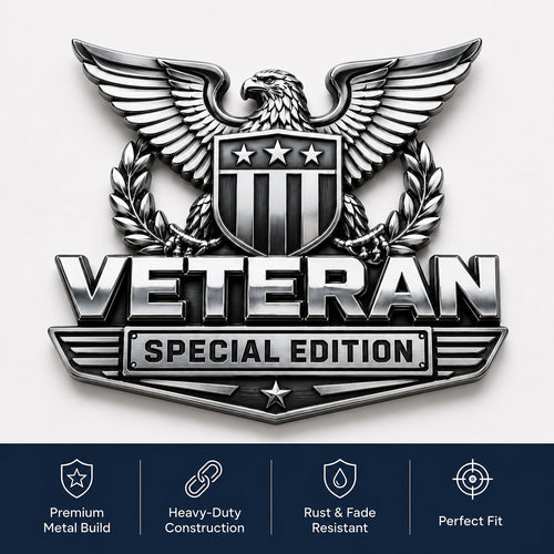 Veteran Special Edition Premium Metal Car Emblem