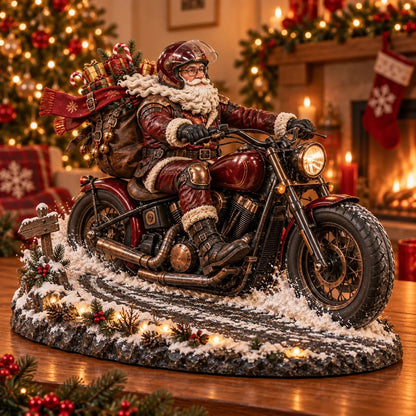 🔥HOT SALE 49% OFF🏍️🎅 Santa’s Ride Home – Christmas Motorcycle Keepsake Collection💨