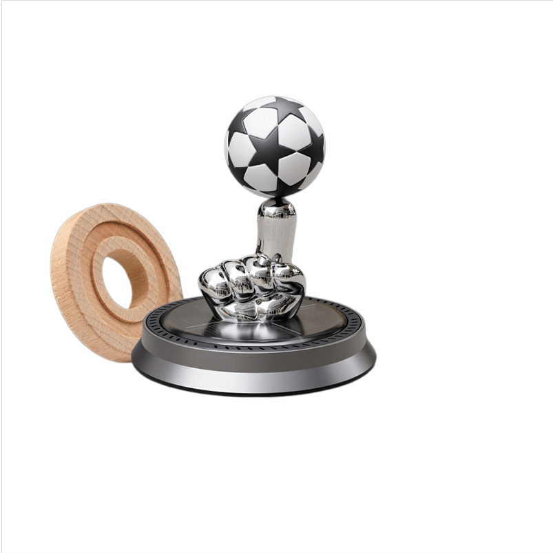 ⚽🚗Solar Rotating Football Car Air Freshener & Aromatherapy Diffuser