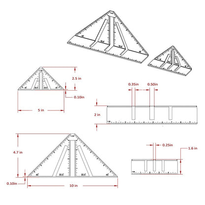 Professional Heavy Duty Metalworking Miter Square