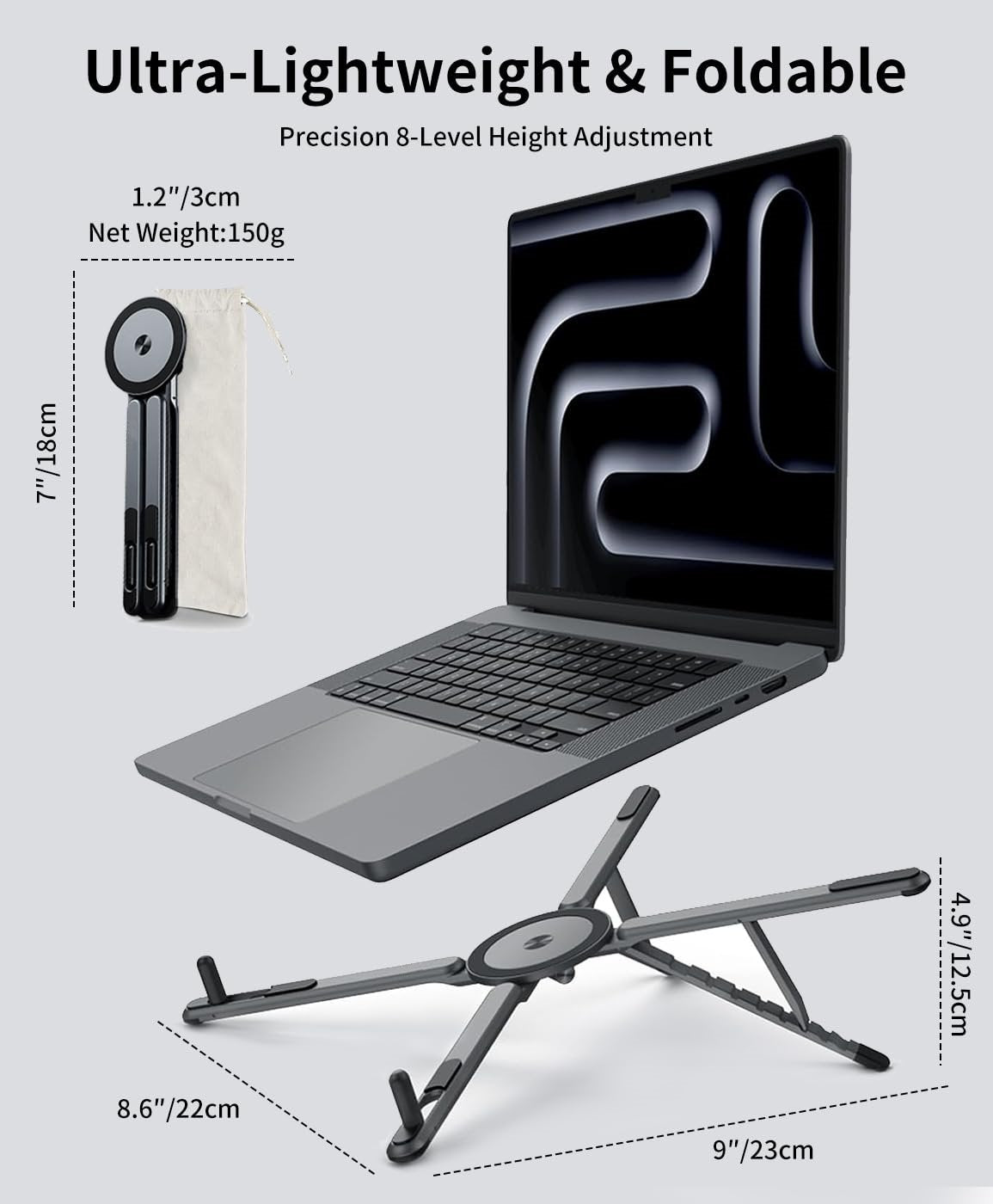 🎁Last Day 70% OFF 🔥3-in-1 Magnetic Foldable Laptop Stand