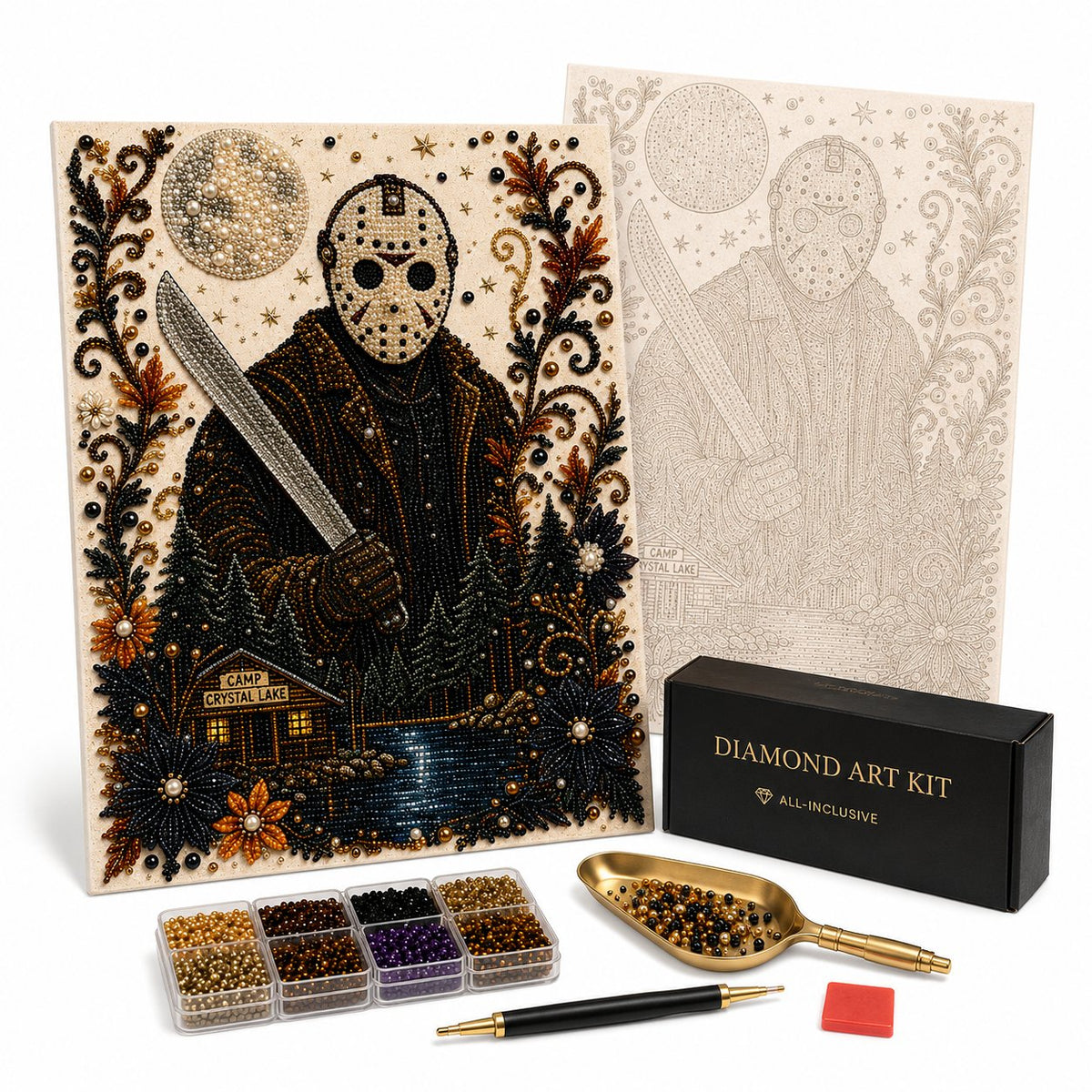 🖤 DIY Horror Diamond Art Kit