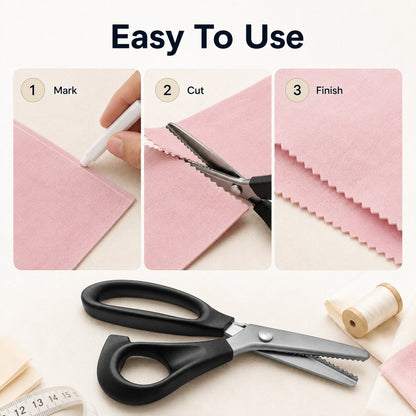 ✂️ Limited-Time 50% OFF – 5mm Zigzag Pinking Shears for Fabric & Crafts