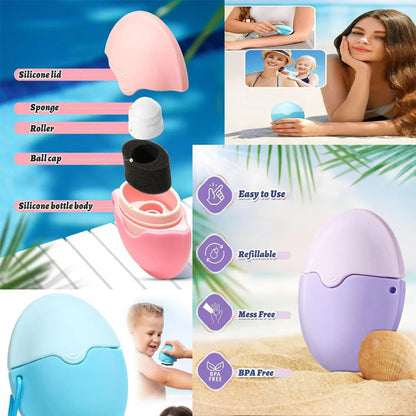 ☀️Silicone Applicator 😎Easy Sun Care  | Mess-Free & Smooth 🌊
