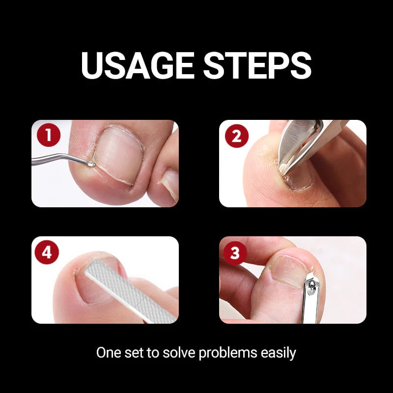 Professional Ingrown Toenail Clipper 7-Piece Set