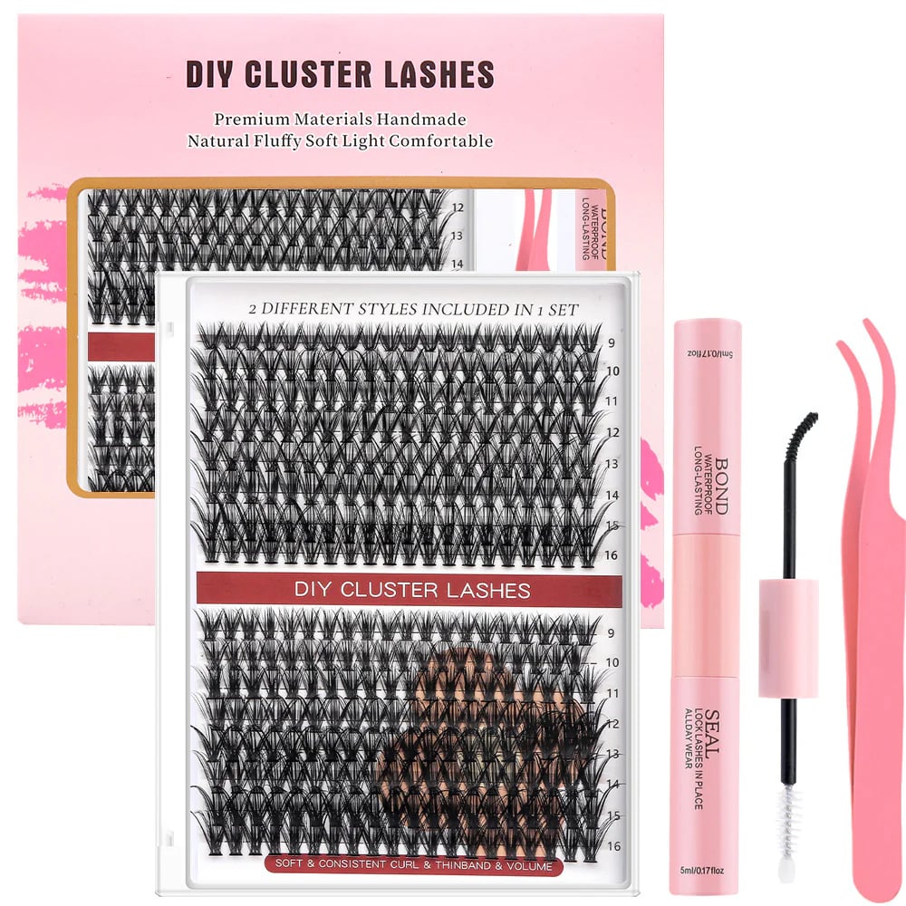 Black Mink DIY Eyelash Extension and Under Bottom Eyelashes Professional Makeup