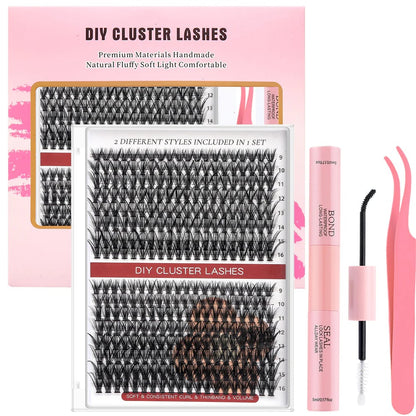 Black Mink DIY Eyelash Extension and Under Bottom Eyelashes Professional Makeup