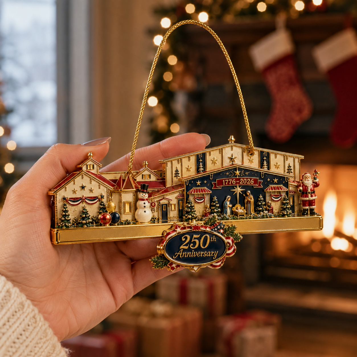 🔥250th Anniversary Christmas Village Ornament