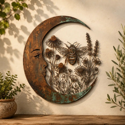 🌜️Crescent Moon Bee Wall Decor🐝