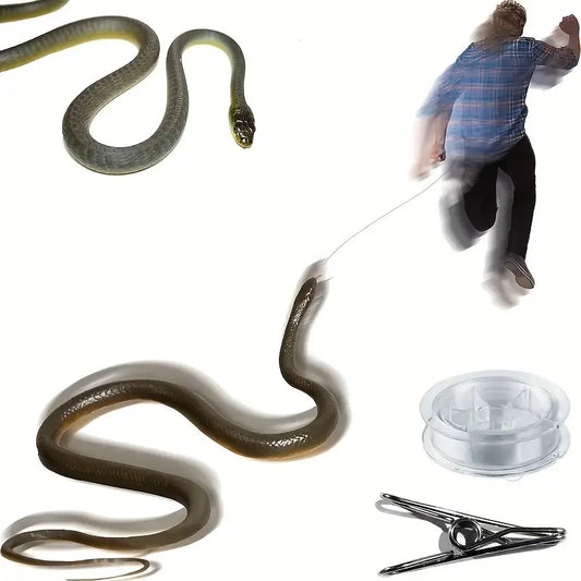 😂Funny Summer 70% OFF-🏌️Golf Snake Prank with String and Clip-Unique Practical Joke Item, Must-Have Novelty Toy