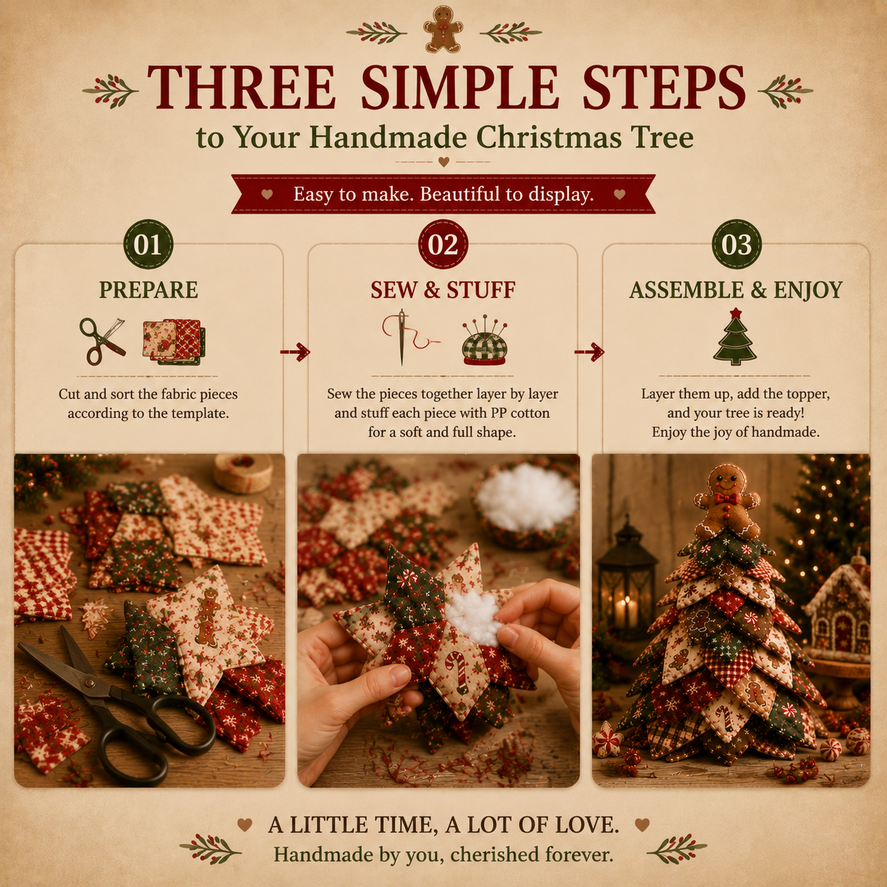 🔥Last Day 49% OFF DIY Quilted Christmas Tree Kit
