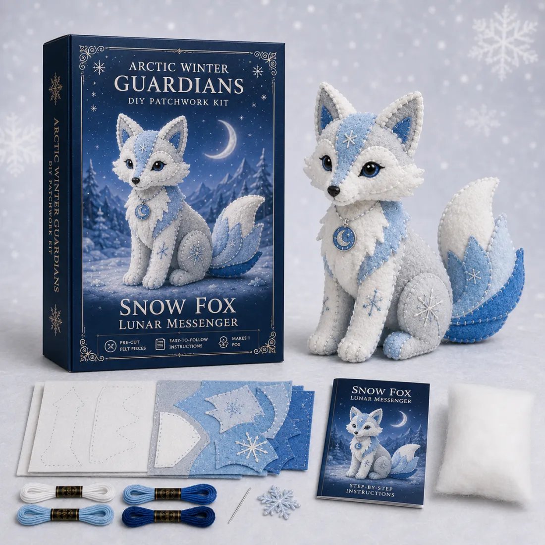 🏆Buy 2 Get 10%off &Free shipping🧵💙Arctic Winter Guardians DIY Patchwork Kit❄️