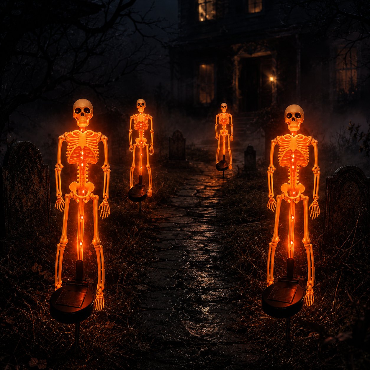 💥LAST DAY 50% OFF🔥💀 Solar Skeleton Yard Stake
