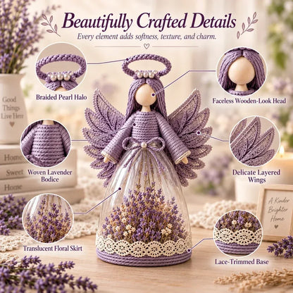 ⏳ Last Day 49% OFF – 👼 Blooming Guardian Angel Light | Floral Angel Figurine with Warm LED Glow in Lavender, Rose & Sage for Bedside Tables, Shelves & Meaningful Gifts ✨