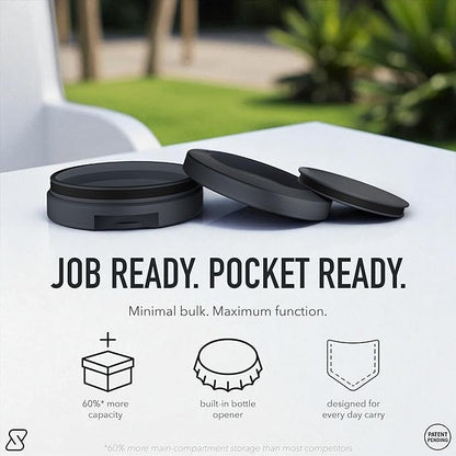 Metal EDC Storage Can with Built-In Bottle Opener