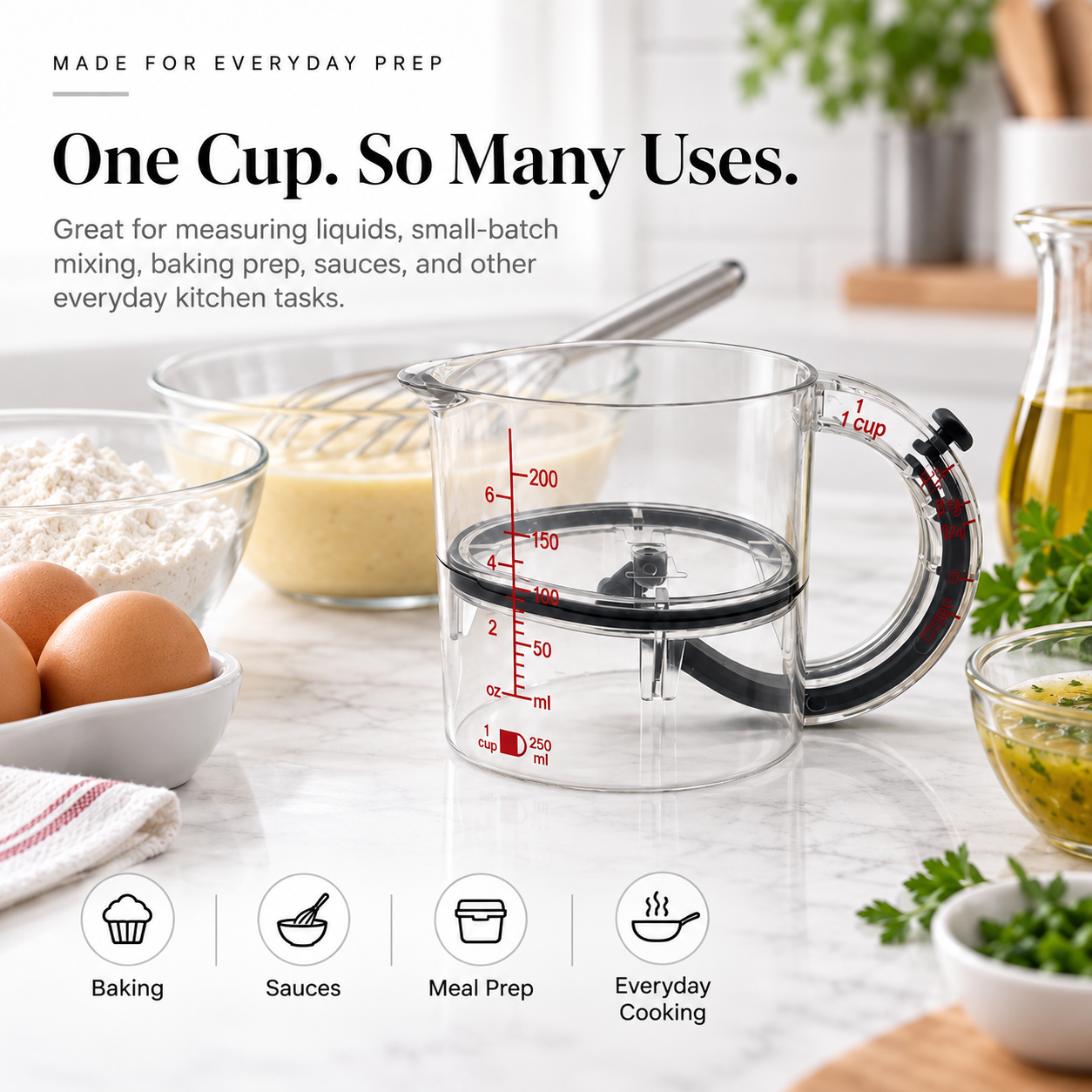 🥄 MeasureMate™ 4-in-1 Adjustable Measuring Cup – One Cup for Every Recipe