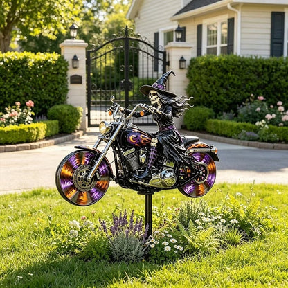 🔥HALLOWEEN MOTORCYCLE-THEMED GARDEN WINDMILL
