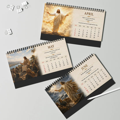 ✝️ 2027 Christian Desk Calendar | Jesus-Inspired Daily Encouragement for Home, Office, Prayer Spaces & Meaningful Christian Gifts 📖✨