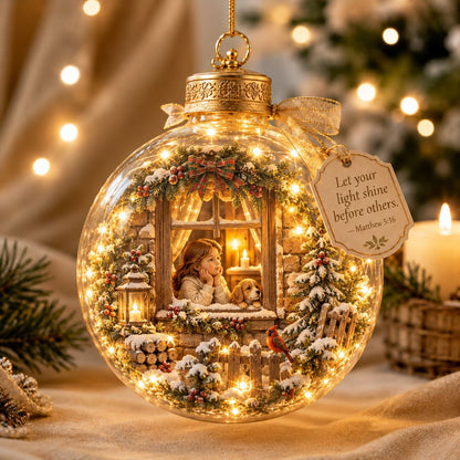 Illuminated Christian Scripture Keepsake Ornaments