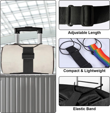 💥 4pack Multi Use Strong Adjustable Luggage Connector Straps
