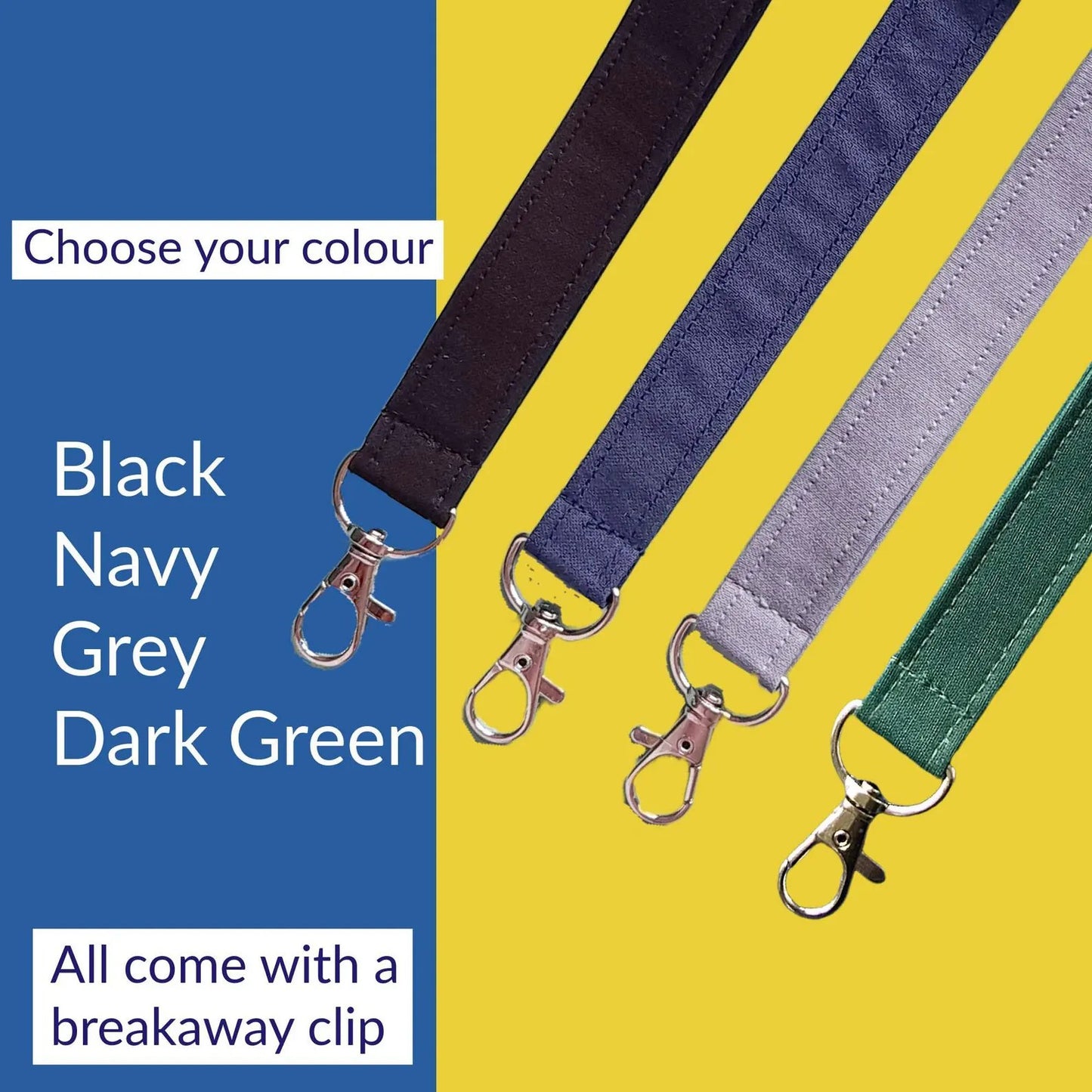 🔥LAST DAY 50% OFF -👩‍🏫NEW UPGRADED Plain Fabric Pen Lanyards