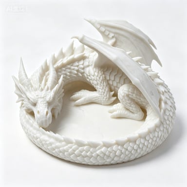 🐉 Dragon Guardian 3D Printed Jewelry Tray