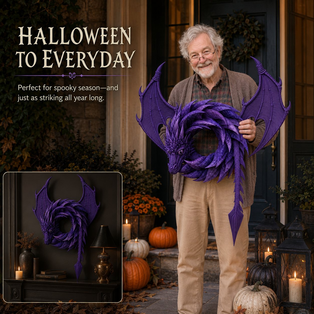 Wreaths By Wilbur Handmade Dragon Wreath