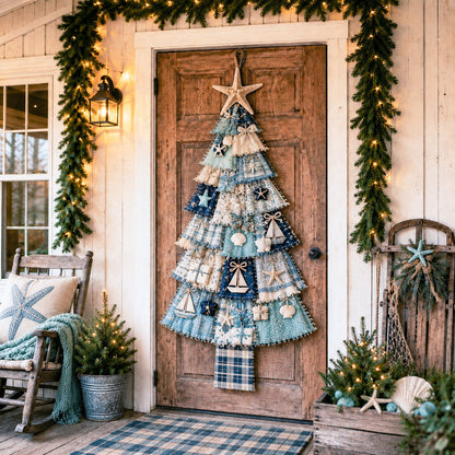 🎄Beginner-Friendly DIY Oversized Patchwork Christmas Tree Door Hanging Kit
