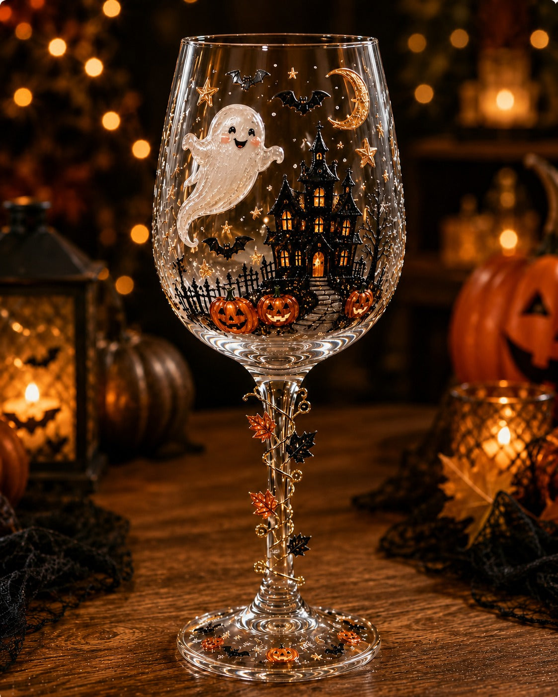 🔥🎁Halloween 3D Wine Glass Collection Gift Box Set✨