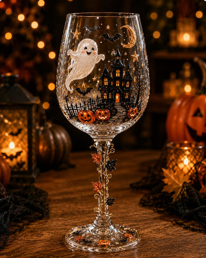 🔥🎁Halloween 3D Wine Glass Collection Gift Box Set✨
