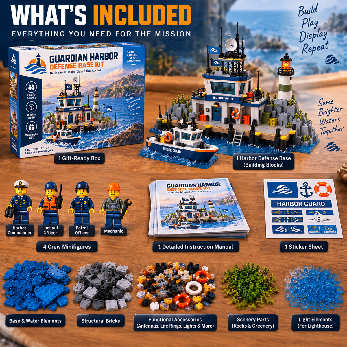 🔥Last Day 50% OFF-⚓ Guardian Harbor Building Block Set