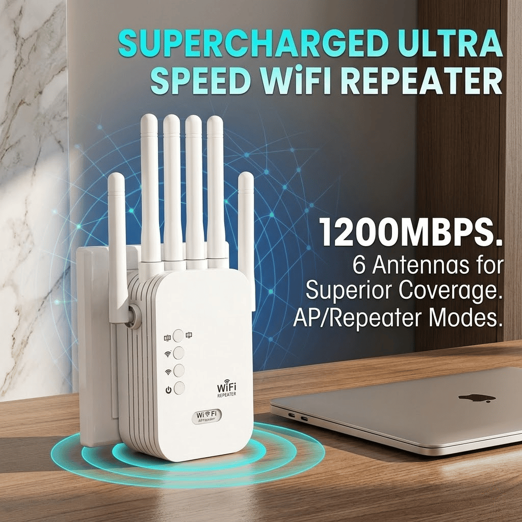 🔥Last Day 70% OFF🔥The Velocity Prime: 1200Mbps Ultra-Speed WiFi Repeater