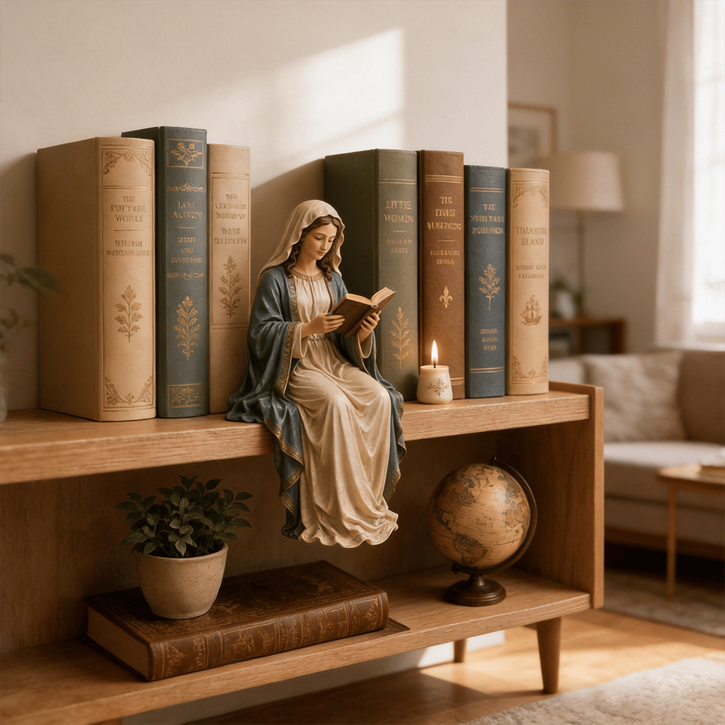 📚🕊️ Bring Divine Peace to Your Library. Virgin Mary Reading Figure — 49% OFF Today