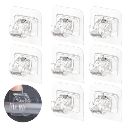 🔥LAST DAY 50% OFF-A set of 10 PCS Curtain Rod Brackets with Clips