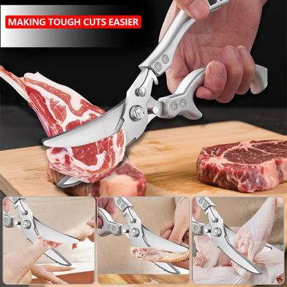🔥LAST DAY 49% OFF🔥Stainless Steel Bone-Cut Kitchen Scissors