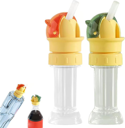 1 Pack Kids Water Bottle Spout Conversion Cap with Straw