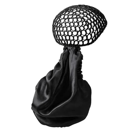 Detachable Satin Hair Wrap & Hair Net — 2-in-1 Design